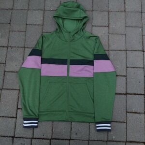 Cotopaxi Bandera Hooded Full Zip Hoodie Green Women's Medium Purple Waffle Knit